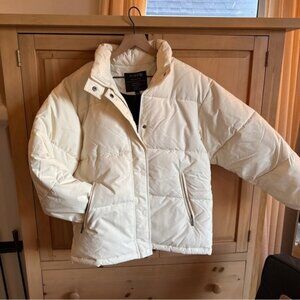 NWT j.crew White Puffer Jacket